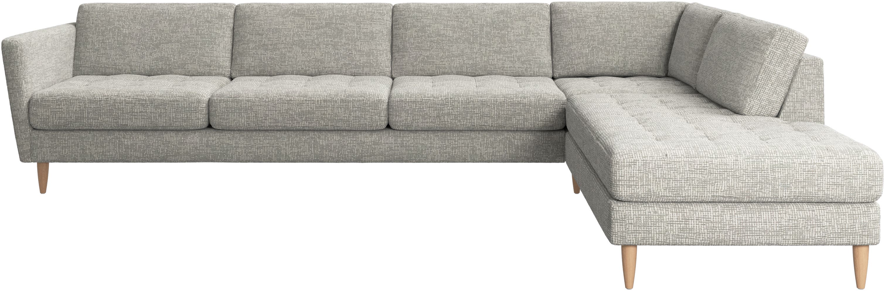 Osaka corner sofa with lounging unit, tufted seat | BoConcept Osaka corner sofa with lounging unit, tufted seat | BoConcept